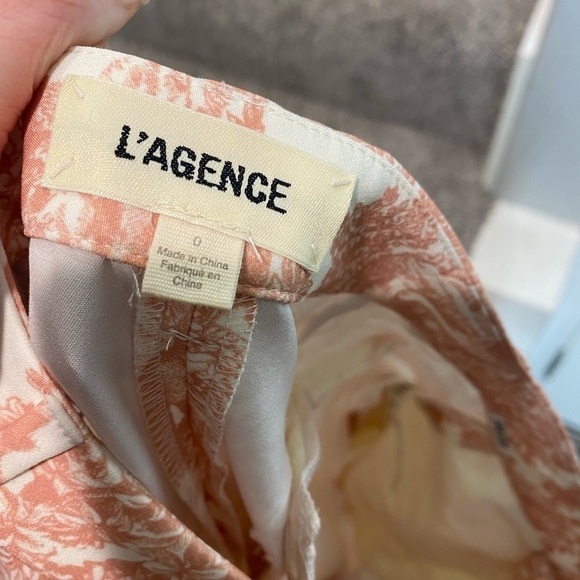 L'AGENCE ludivine trouser in rose tan multi - Picture 5 of 11